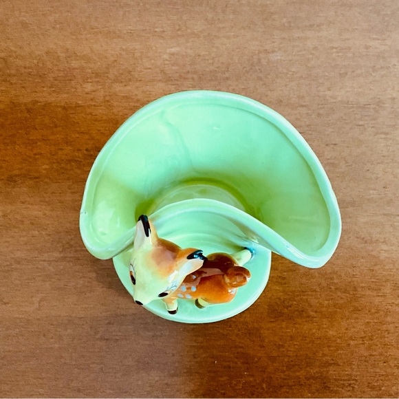 Vintage Bambi Figurine Planter - Picture 5 of 9